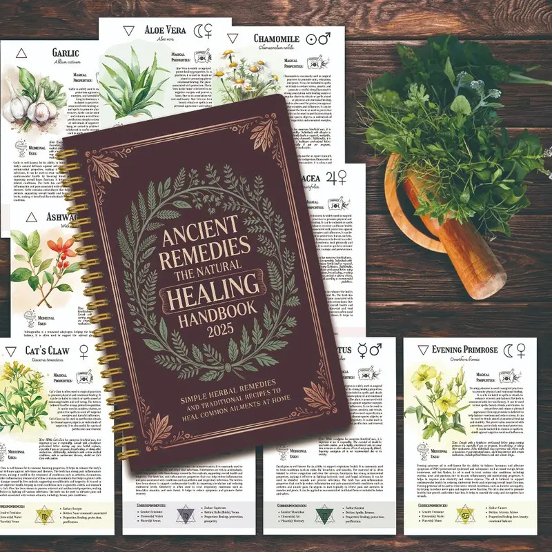 Natural Remedies Handbook with - Health & Wellness Vector recension och pris
